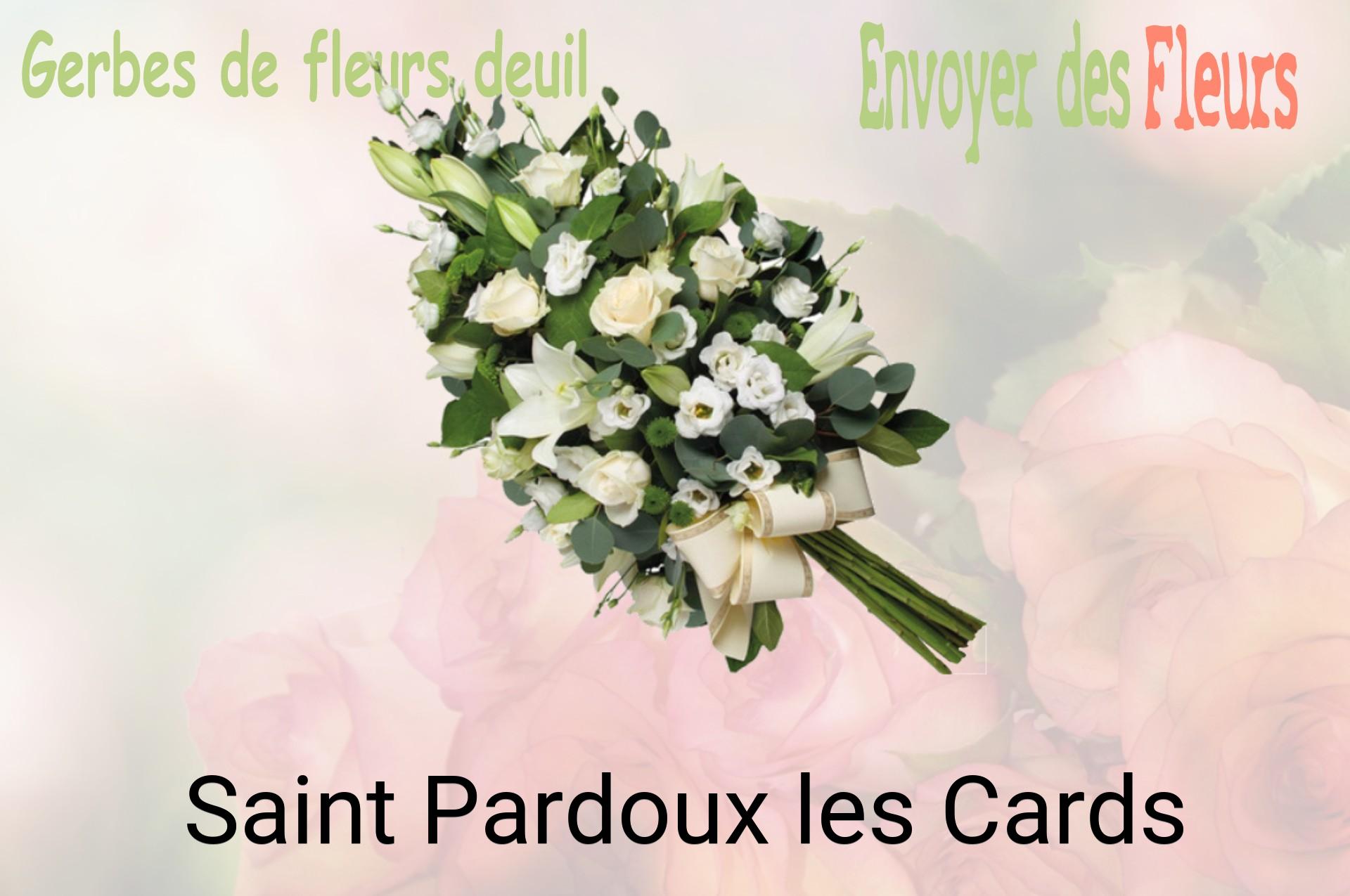 Gerbe de fleurs de deuil livrée à Saint-Pardoux-les-Cards